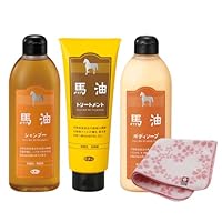 Amazon | アズマ商事 馬油シャンプー 馬油トリートメント 馬油